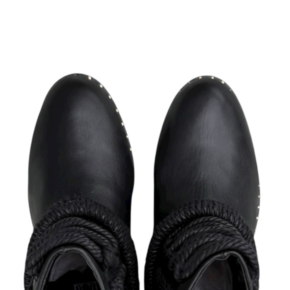 IVY KIRZHNER NWOB Leather Bond Engineer mid top boots in Black Size 9 - Picture 6 of 8